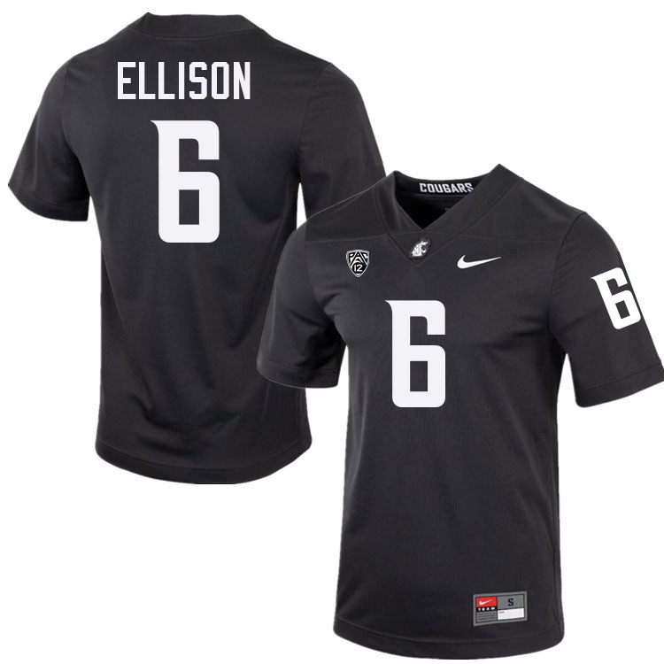 Devin Ellison WSU Cougars Jersey.Washington State Cougars #6 Devin Ellison Jersey Youth-Alternate